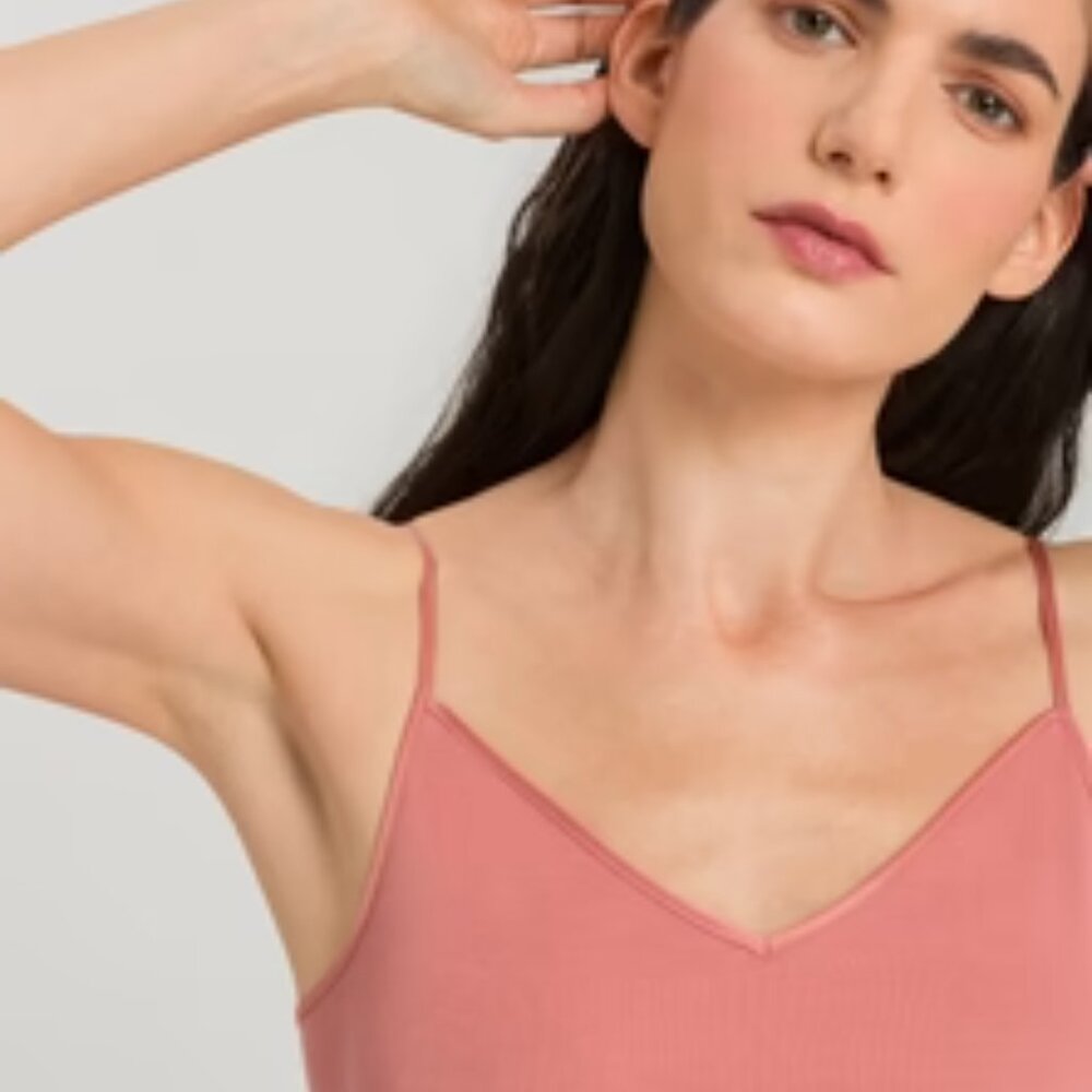 HANRO V-Neck Cotton Camisole in Sweet Pepper Size Medium Brand New NWT - Picture 6 of 6